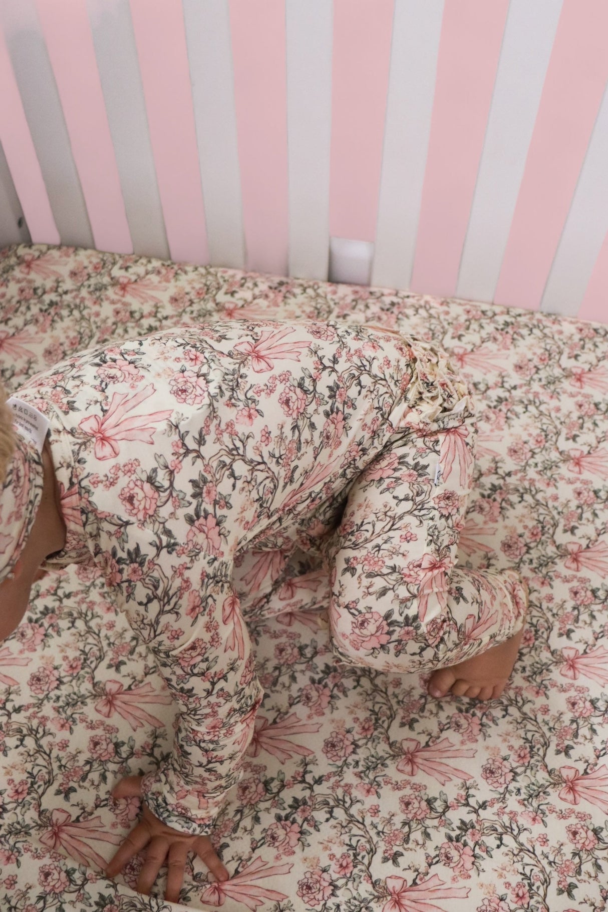 VICTORIAN BLOOM DREAM RUFFLE ROMPER from DREAM BIG LITTLE CO