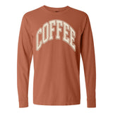 'Coffee' PUFF Long Sleeve T-Shirt from United Monograms