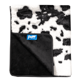 PupProtector™ Waterproof Throw Blanket - Black Faux Cowhide from Paw.com