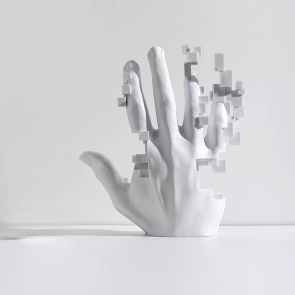 Pixel Hand Sculpture from Moderny