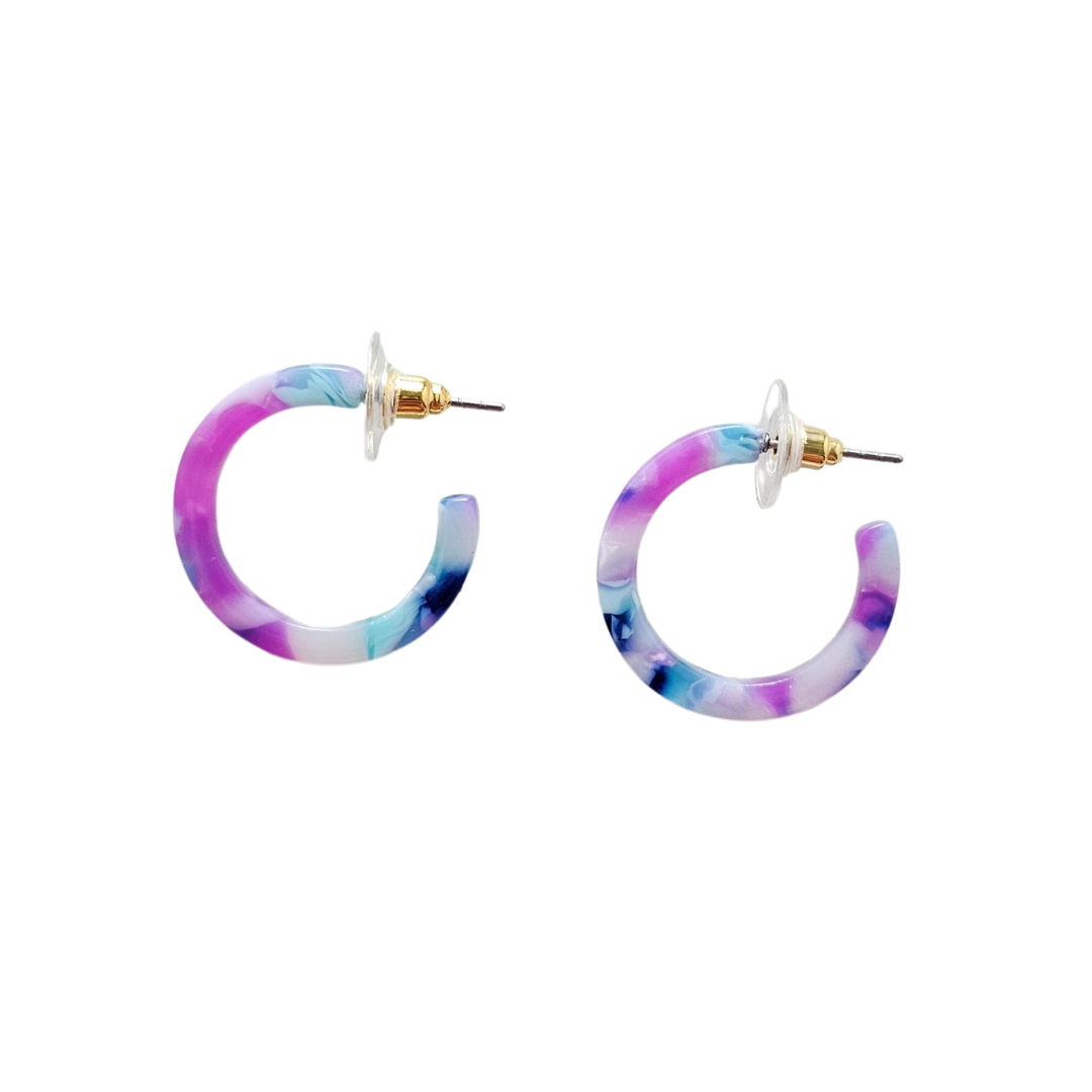 Cam Mini Hoops - Purple Party from Spiffy & Splendid