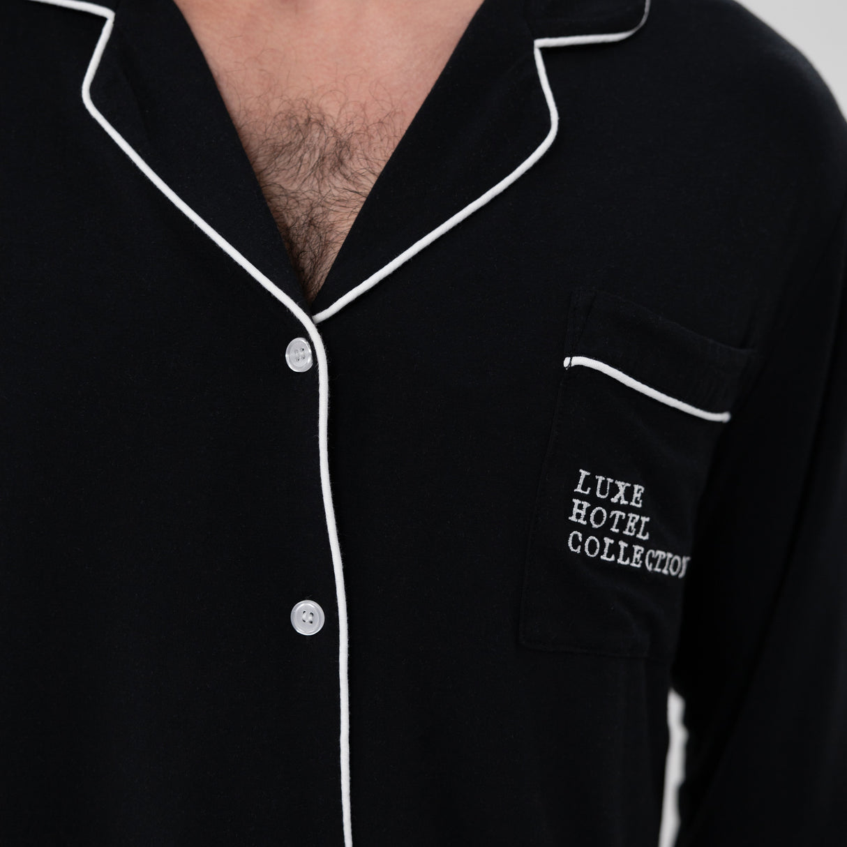 Men's Luxe Bamboo Long PJ Set from Hotel Collection