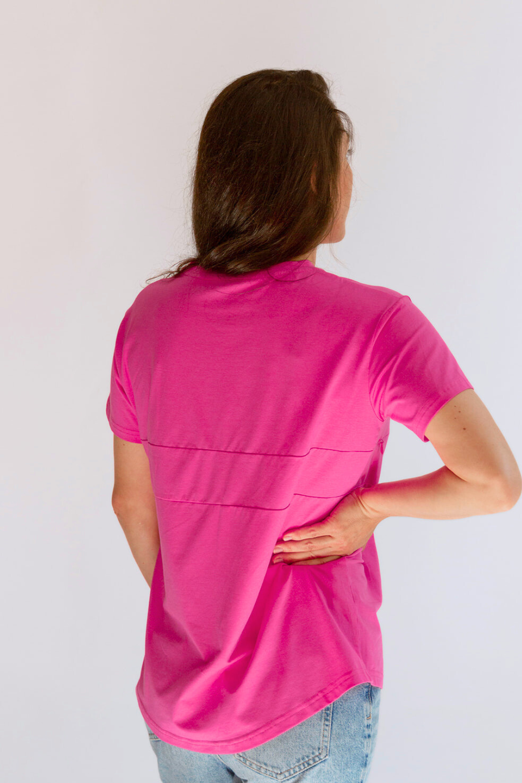Full Zip Breastfeeding Tee From Movemama