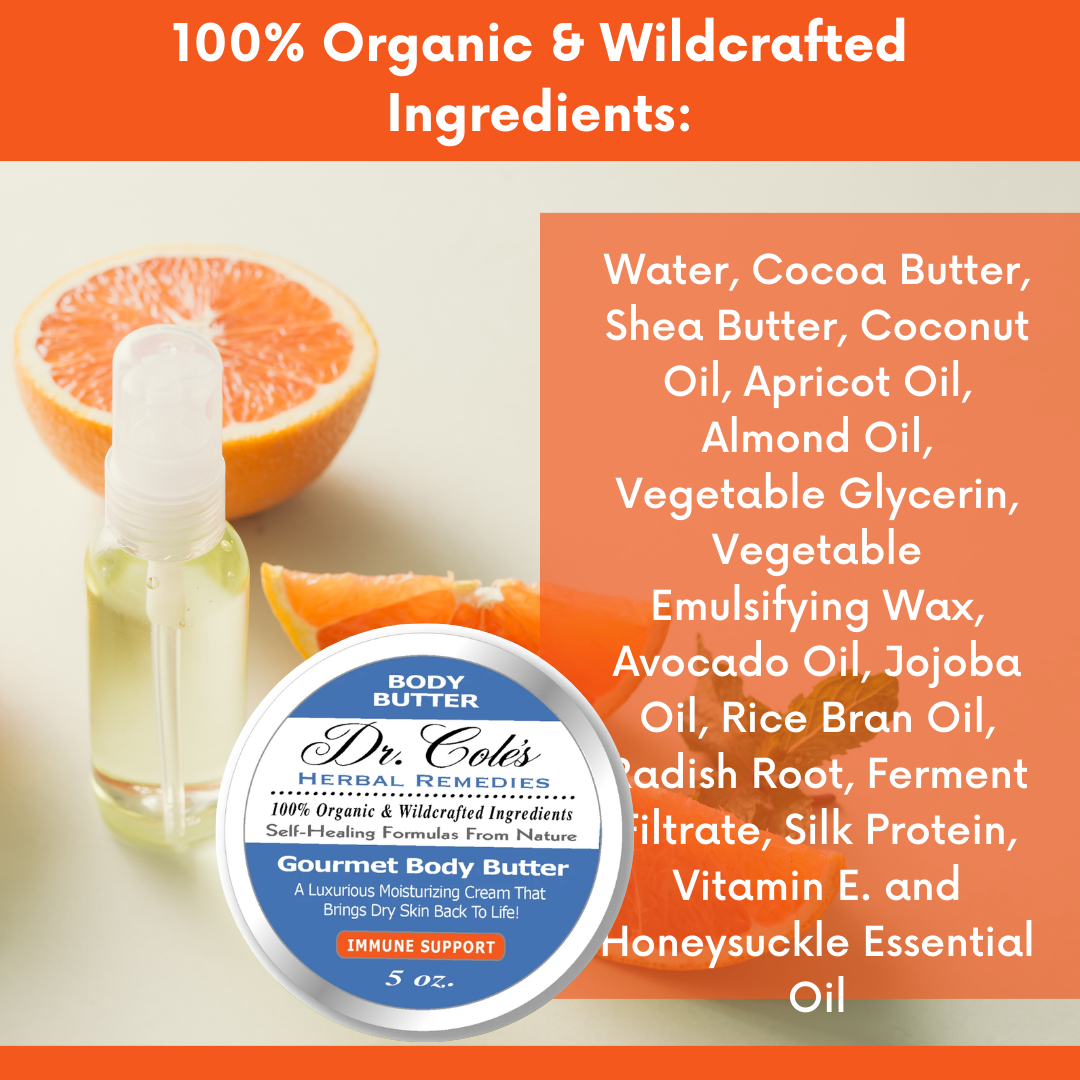 Dr. Cole's Gourmet Body Butter - IMMUNE SUPPORT From Dr. Cole's Herbal Remedies