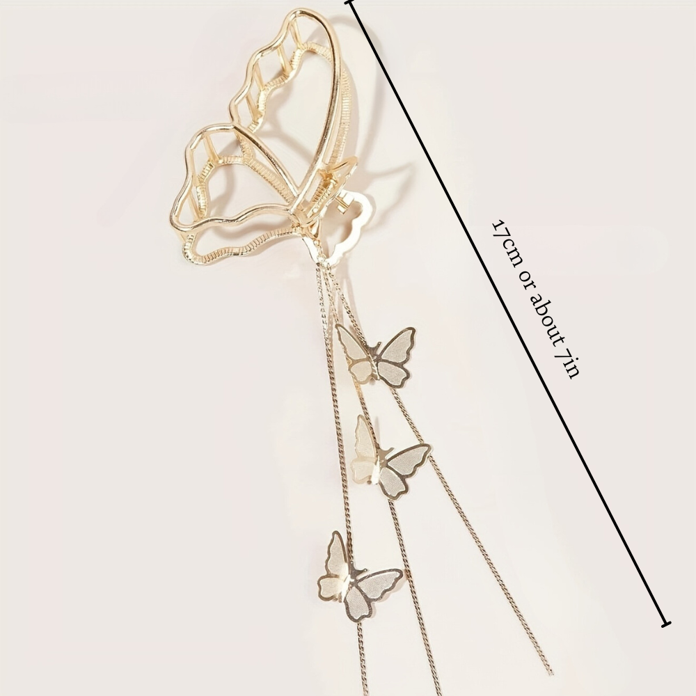 BUTTERFLY TASSEL HAIR CLIP from Ashlen