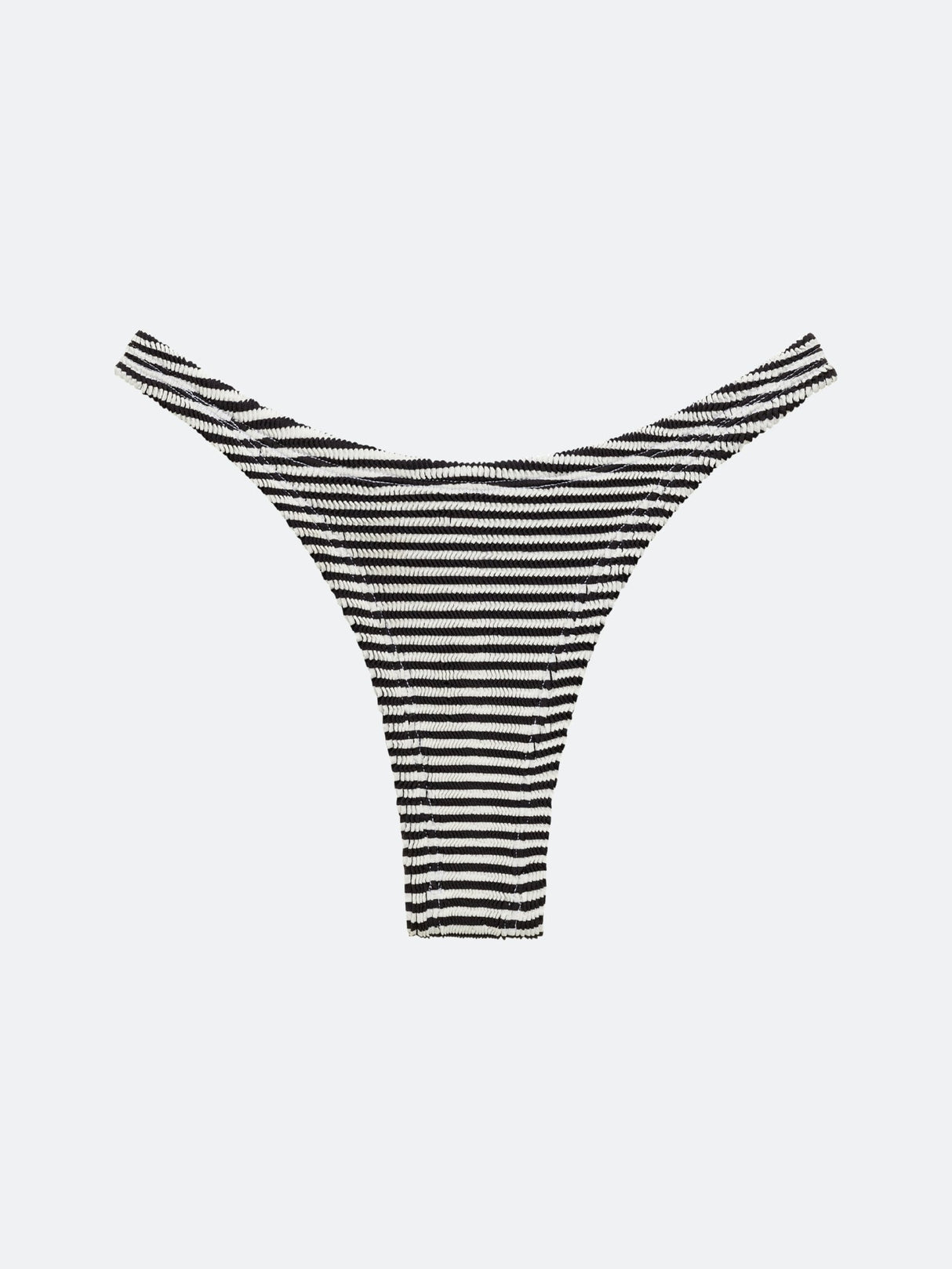 BALBOA CHEEKY BIKINI BOTTOM - BLACK STRIPED from ELYSIIAN