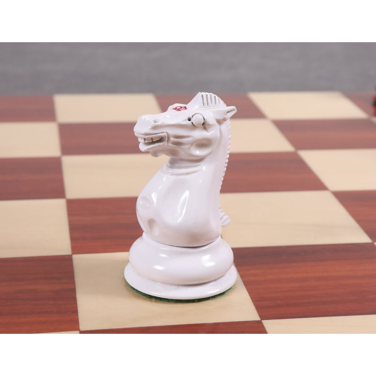 Jacques Cook Staunton Collectors Chess Set- Chess Pieces Only 1849  - Red & White - 3.75" From Royal Chess Mall