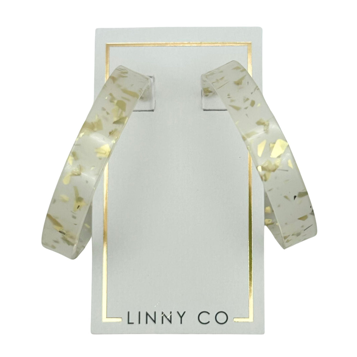 Ashley - Medium - Gold Confetti from Shop LINNY CO