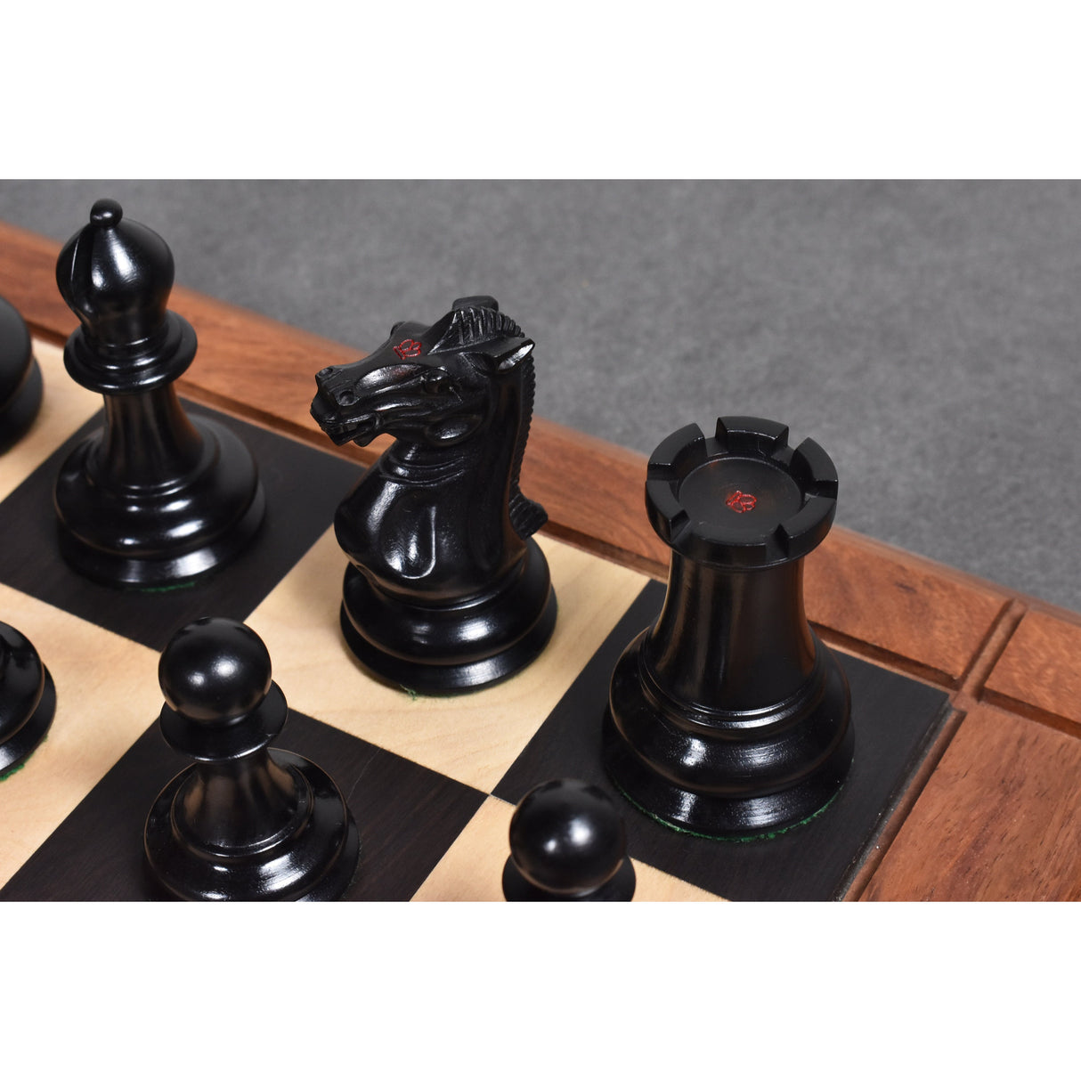Jacques Cook Staunton Collectors Chess Set- Chess Pieces Only - Ebony Wood - 3.75" From Royal Chess Mall