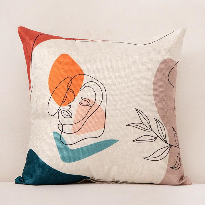 Abstract Face Cushion Covers from Moderny