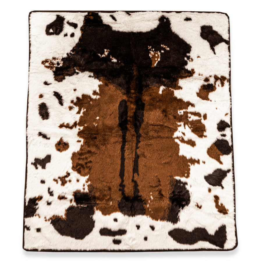 PupProtector™ Waterproof Throw Blanket - Brown Faux Cowhide from Paw.com