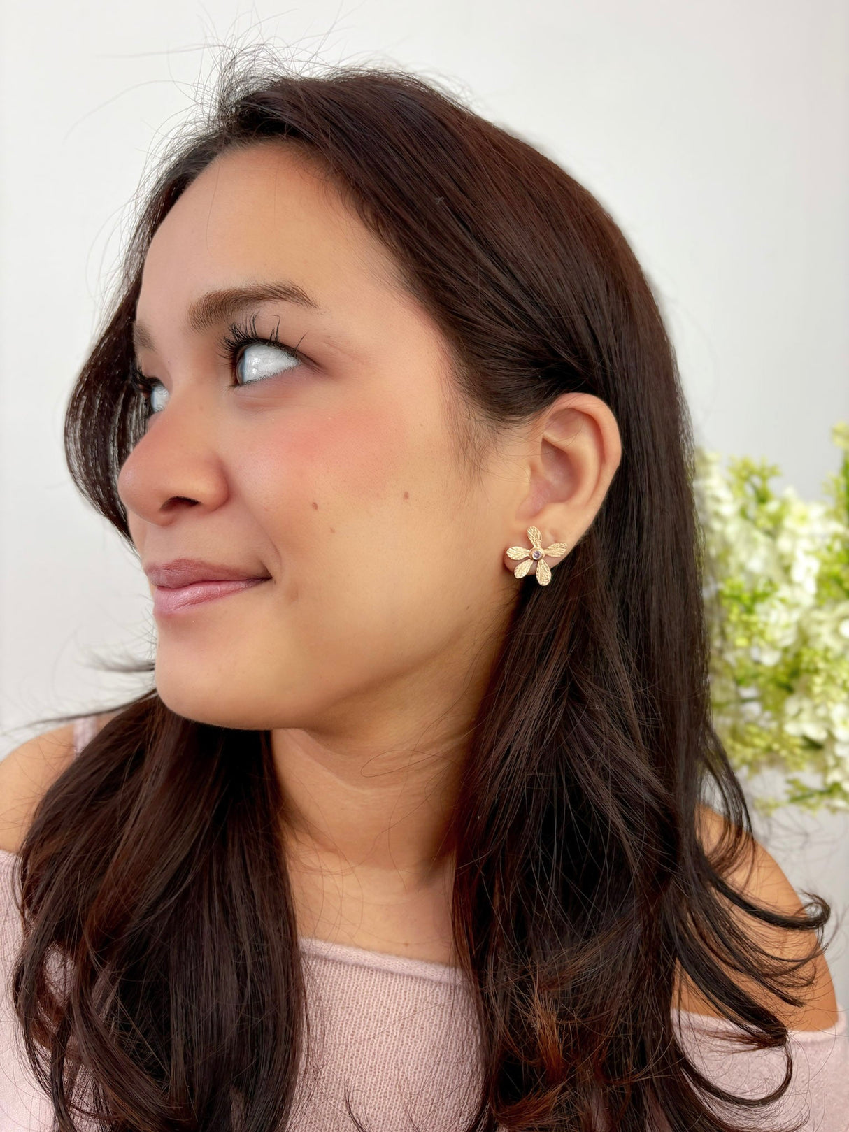 Five Petal Wild Flower Earrings from Ash & Rose