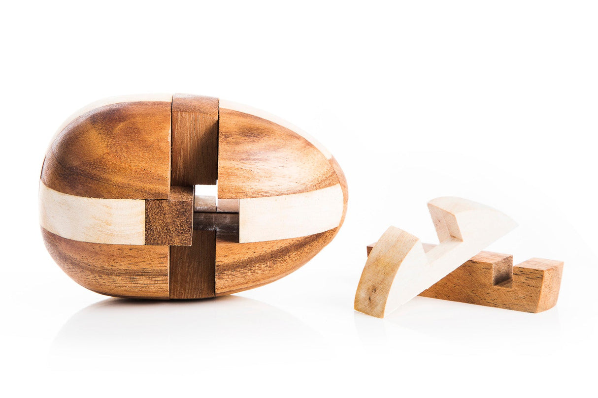 Japanese Wooden Dinosaur Egg Kumiki Puzzle - Puzzle For Adults from Kubiya Games