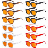 12 Pack Orange Tinted Stylish Blue Light Blocking Reading Glasses DS9106 from eyekeeper.com