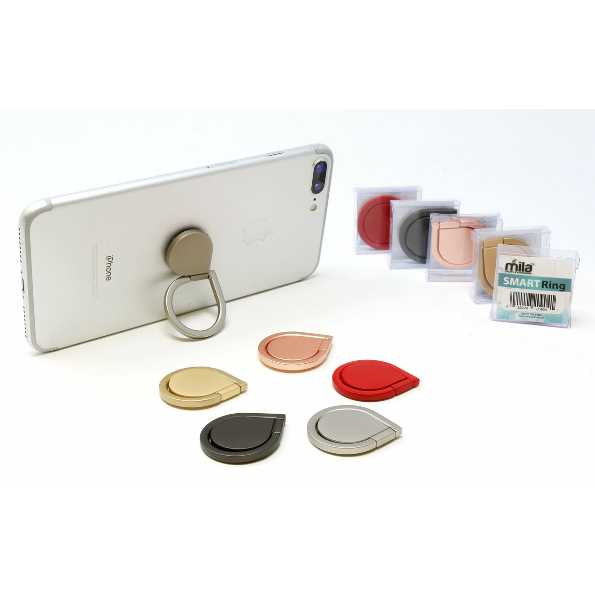 Smart Phone Grip and Kickstand, Blister Packaging - Pack of 12 from Mila Lifestyle Accessories