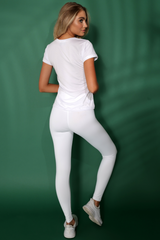 VALERIA WHITE Activewear T-Shirt from Gianine