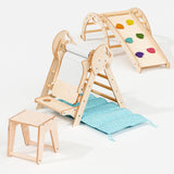 4in1 Montessori Climbing Set: Pikler Triangle, Arch, Slide Board, and Cushion for Toddlers (1–3 Years) from Goodevas