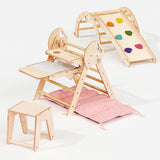 4in1 Montessori Climbing Set: Pikler Triangle, Arch, Slide Board, and Cushion for Toddlers (1–3 Years) from Goodevas