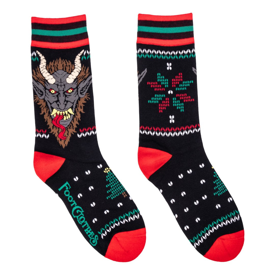 Krampus & Kwampus Holiday Crew Sock Pack | 2 Designs from FootClothes