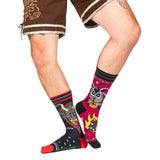 Krampus & Kwampus Holiday Crew Sock Pack | 2 Designs from FootClothes