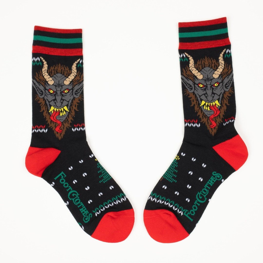 Krampus Sweater Crew Socks from FootClothes