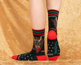 Krampus Sweater Crew Socks from FootClothes