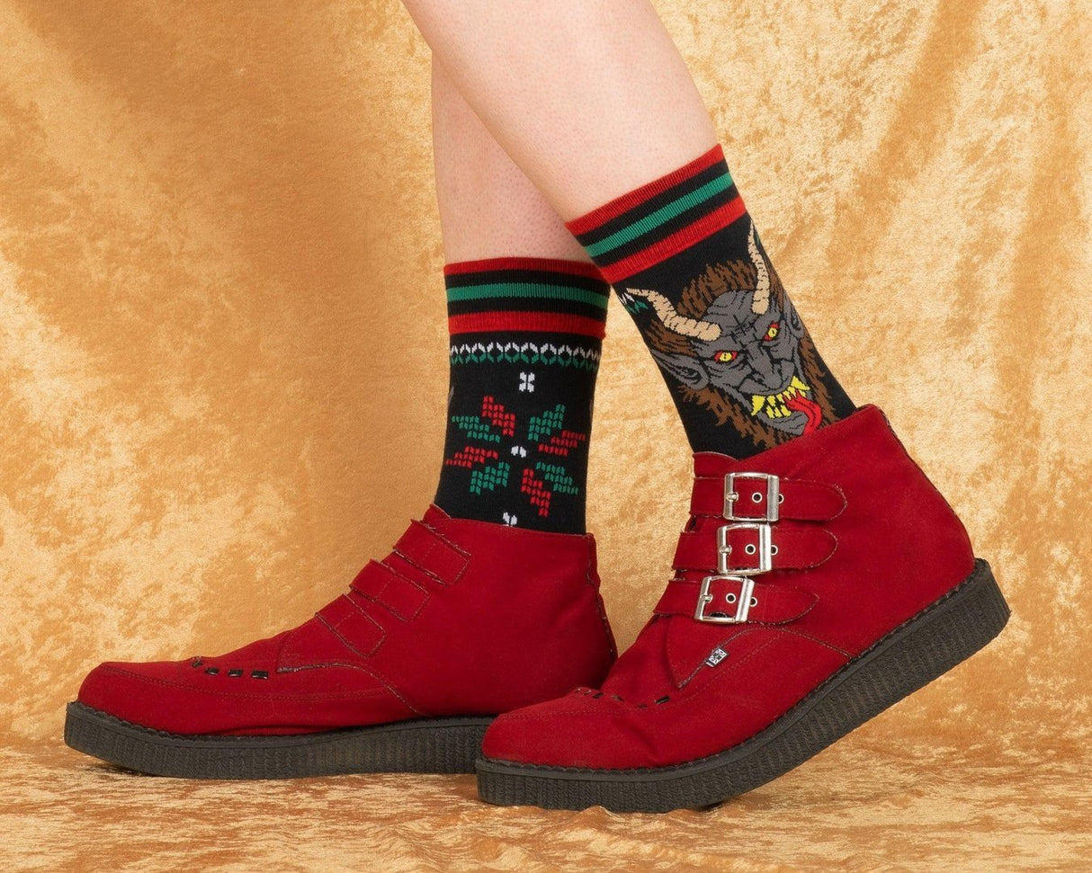 Krampus Sweater Crew Socks from FootClothes
