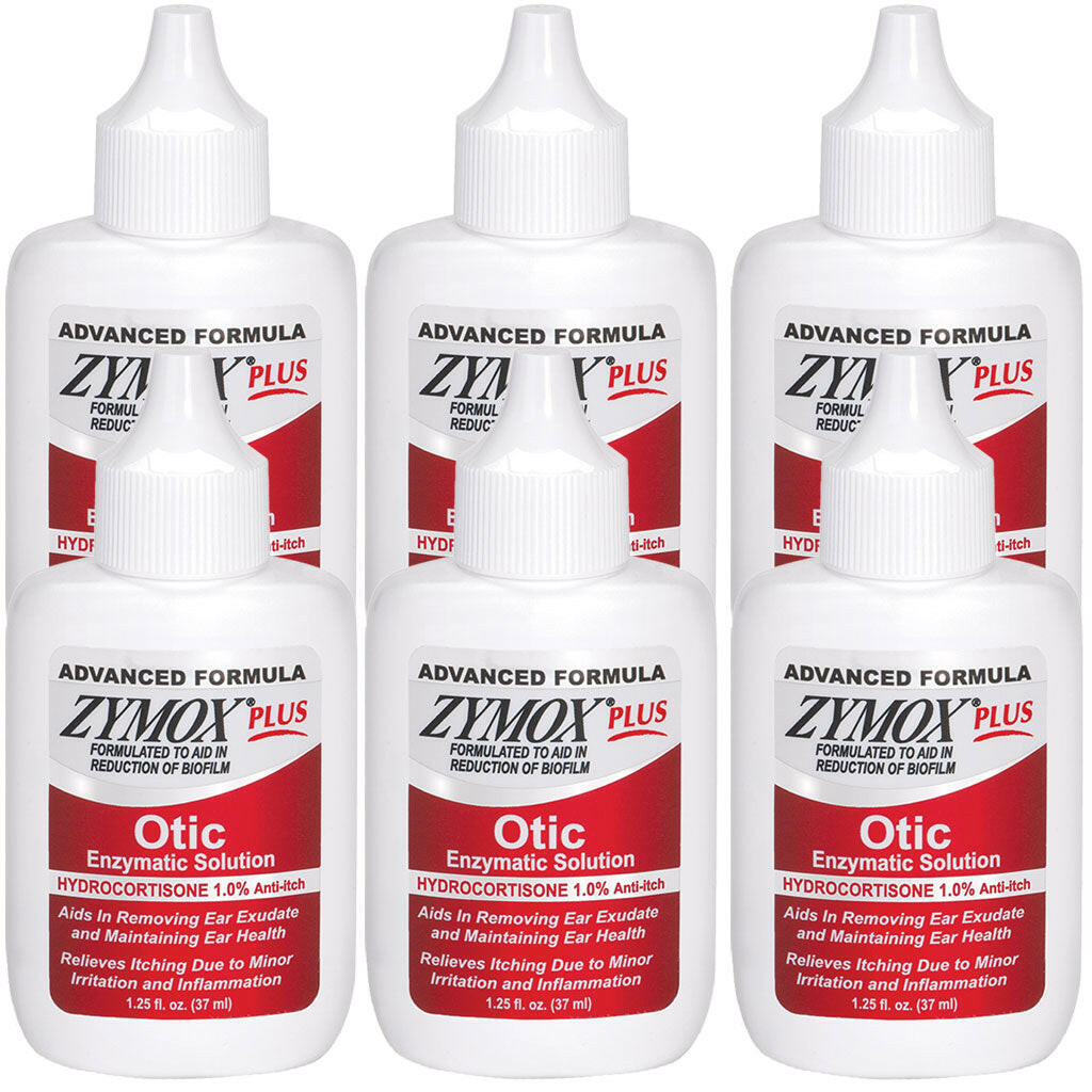 ZYMOX Plus Advanced Otic Enzymatic Solution With 1% Hydrocortisone (1.25 oz) from HardyPaw