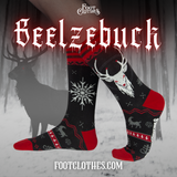 Beelzebuck Ugly Xmas Sweater Crew Socks from FootClothes