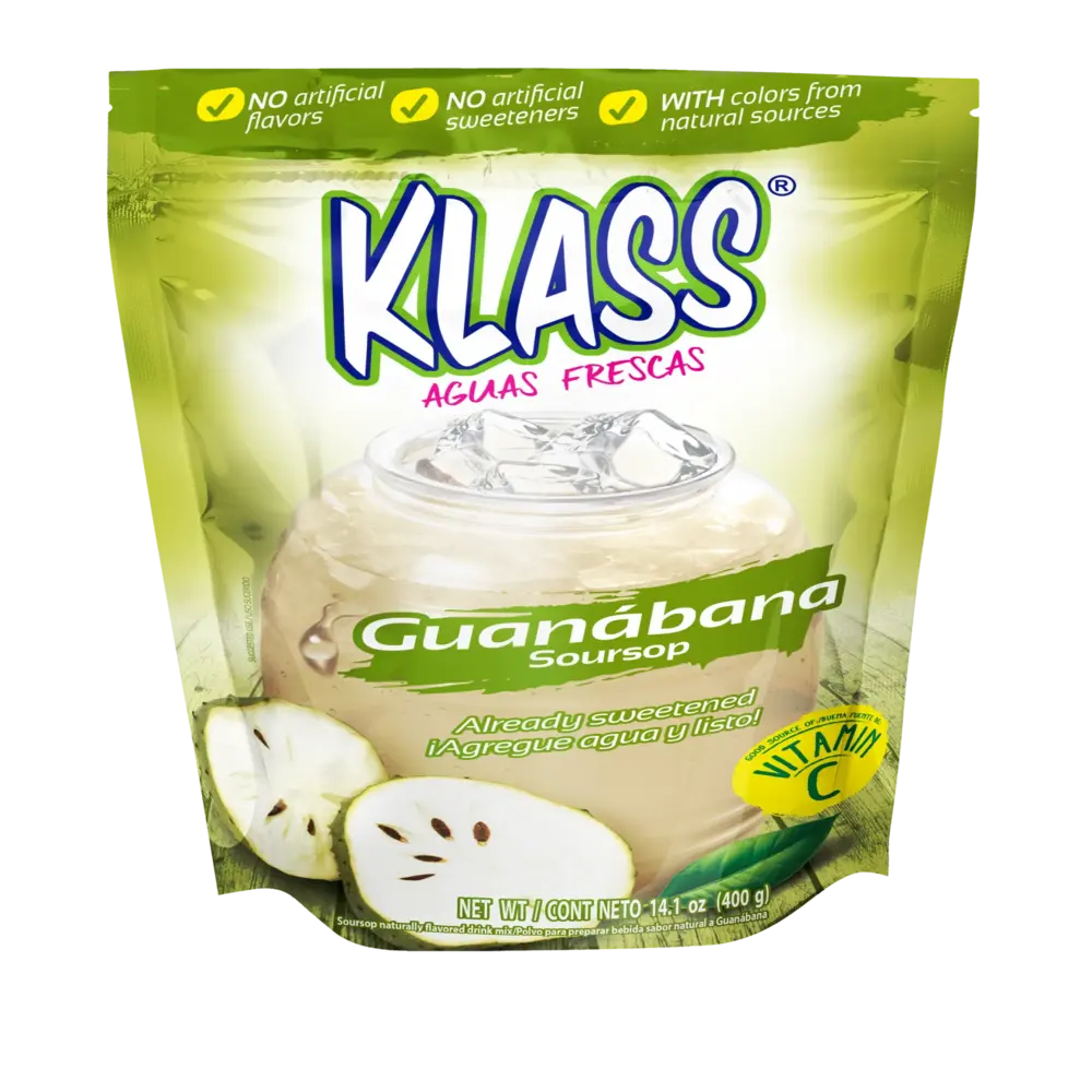 Klass Listo Guanabana Drink Mix Powder 14.1 oz from Mexmax INC.