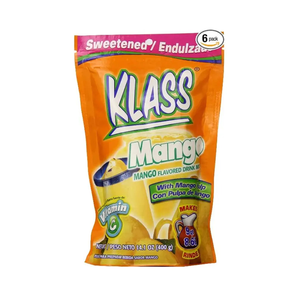 Klass Listo Mango Drink Mix Powder 14.1 oz from Mexmax INC.