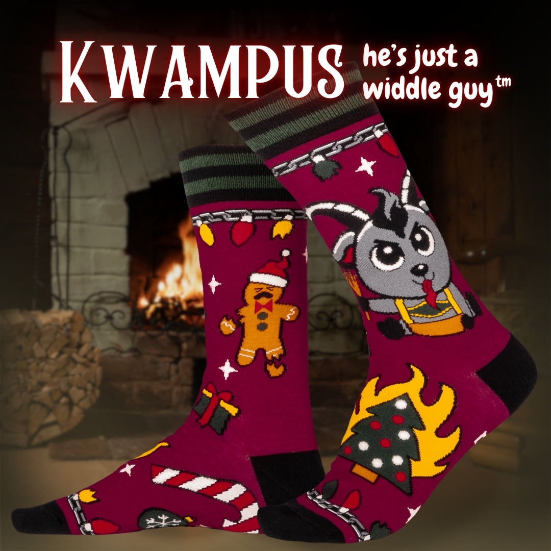 Kwampus Holiday Crew Socks from FootClothes