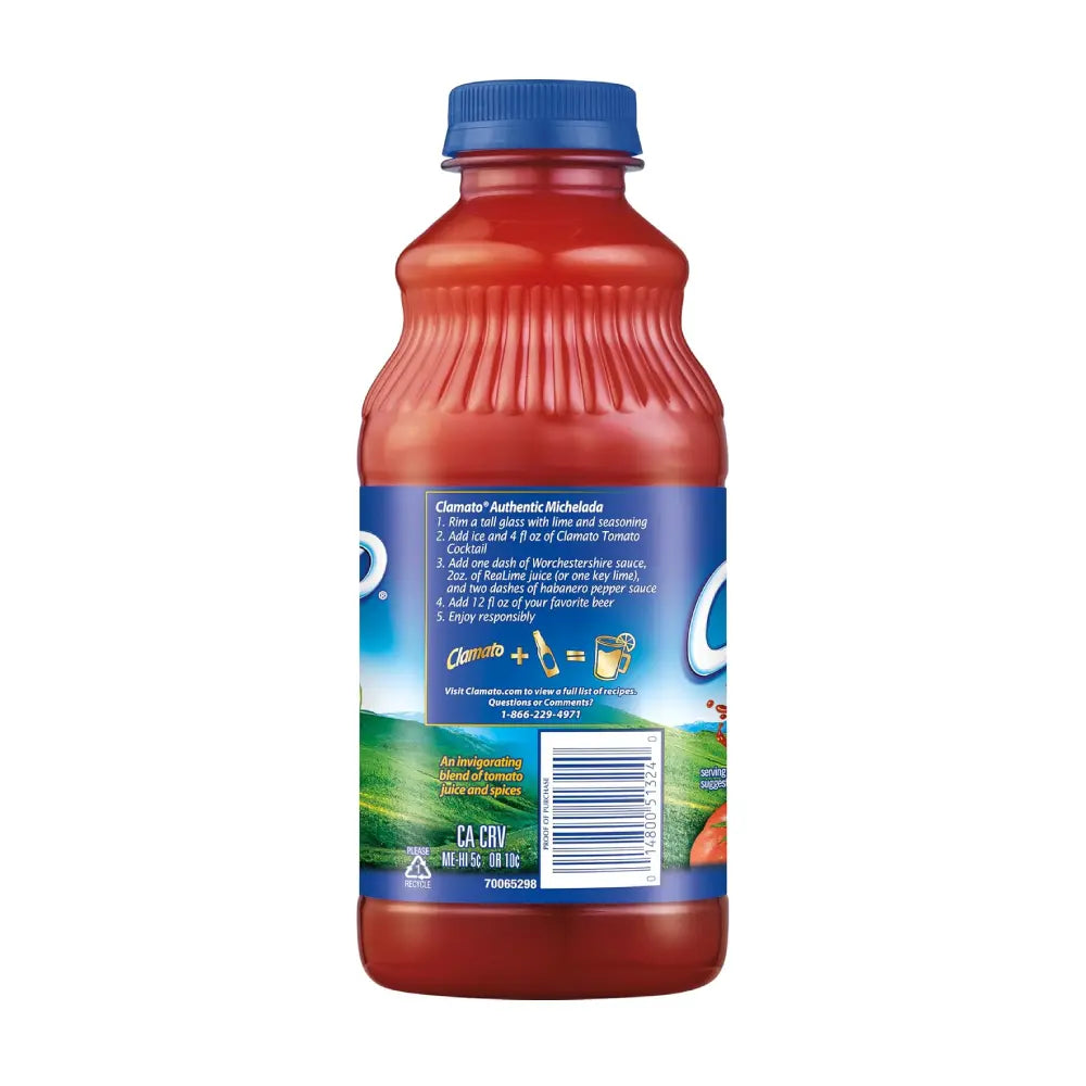Clamato Tomato Cocktail Picante 32 oz from Mexmax INC.