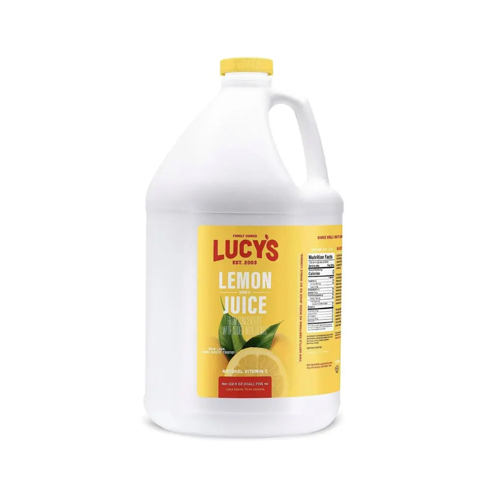 Lucy's Lemon Juice Gallon 128 oz from Mexmax INC.