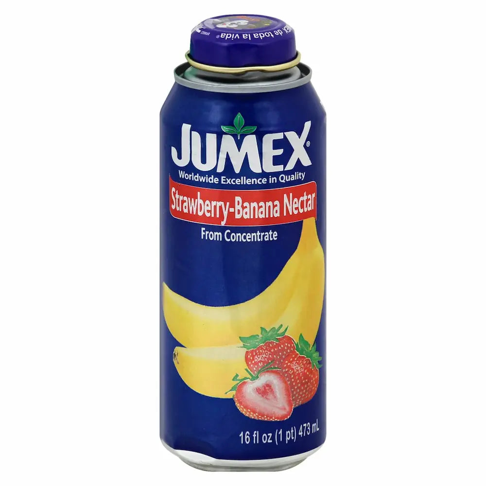 Jumex Strawberry-Banana Bottle Can Nectar 12 units (16 oz/unit) from Mexmax INC.