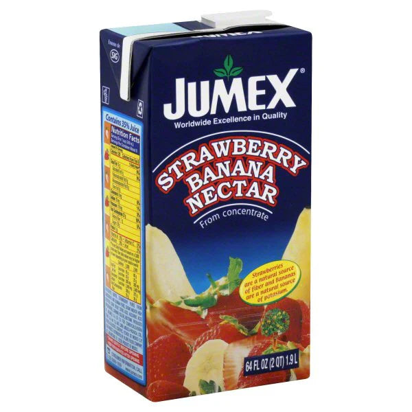 Jumex Tetra Pack Strawberry-Banana Nectar 8 units (64 oz/unit) From Mexmax INC.