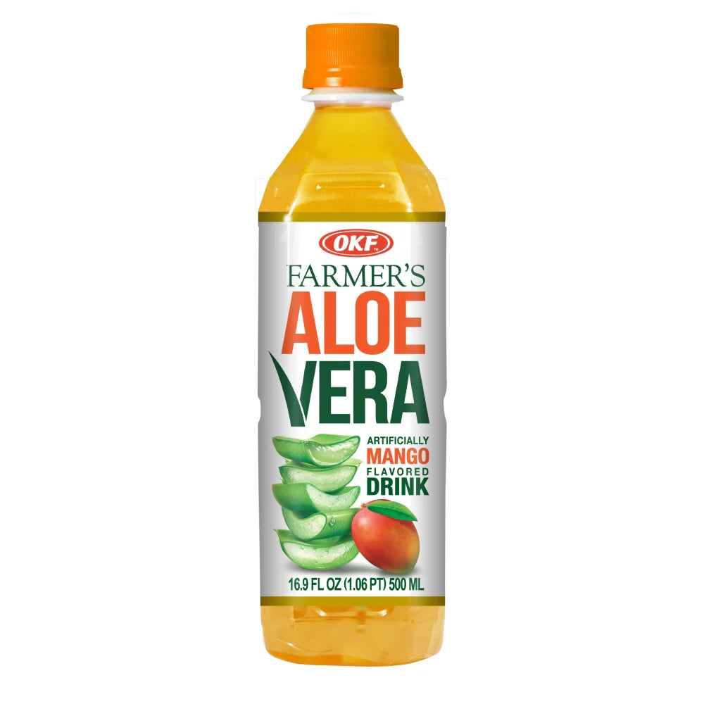 Okf Aloe Vera Drink Mango 20 units (16.9 oz/units) From Mexmax INC.