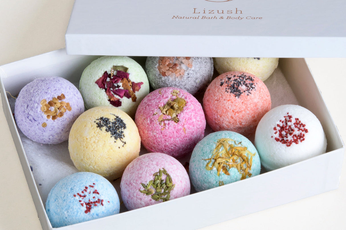 11 Bath Bombs Gift Box +  one Free Bomb to make 12 !! from Lizush