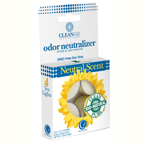 Clean Air - Tealight Candle 4-pack From Way Out Wax