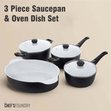 P600 Saucepan & Oven Dish Set From chefsfoundry