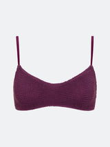BALBOA LOW SCOOP BIKINI TOP - PLUM From ELYSIIAN
