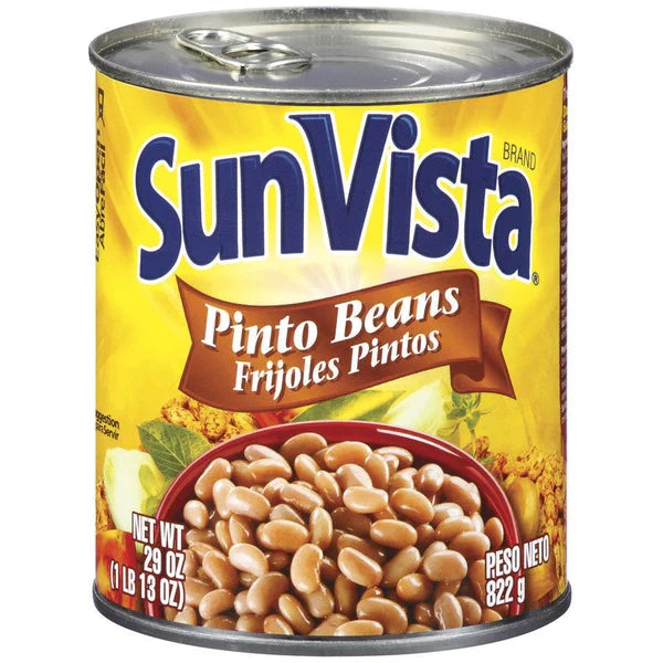 Sunvista Pinto Beans 12 units of 29 oz cans from Mexmax INC.