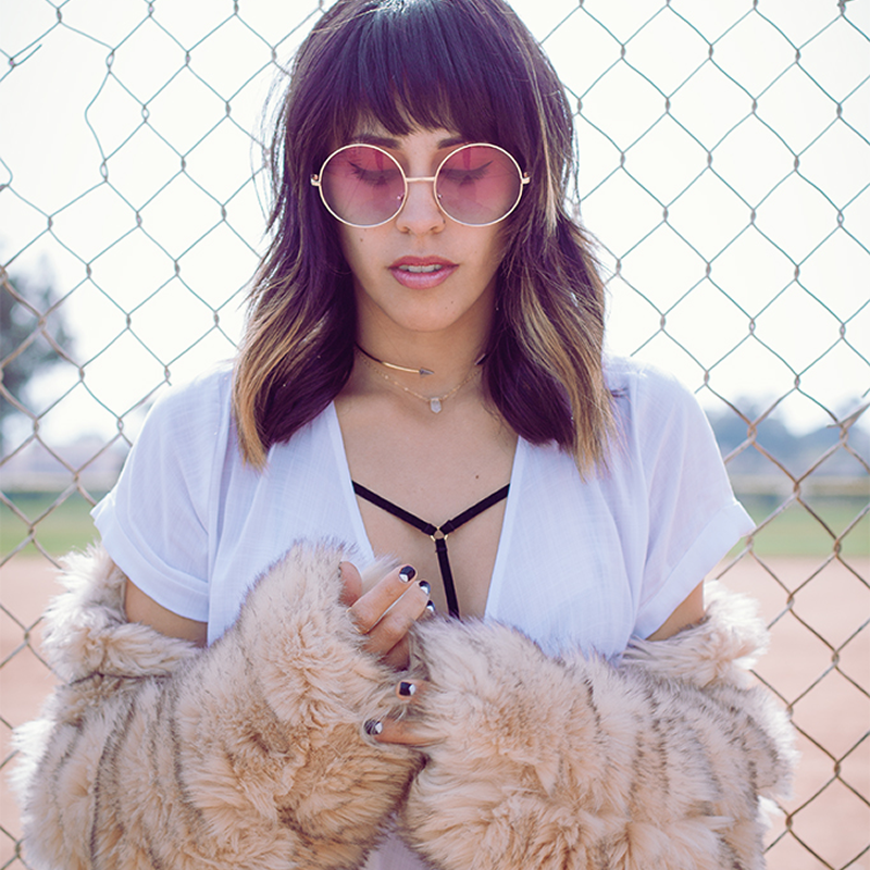 Retro Festival Oversize Round Color Lens Sunglasses A134 from zeroUV