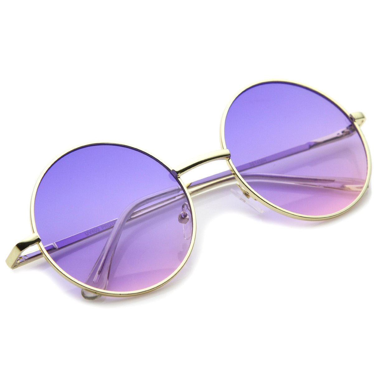 Retro Festival Oversize Round Color Lens Sunglasses A134 from zeroUV