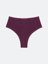 BALBOA HIGH WAISTED BIKINI BOTTOM - PLUM from ELYSIIAN