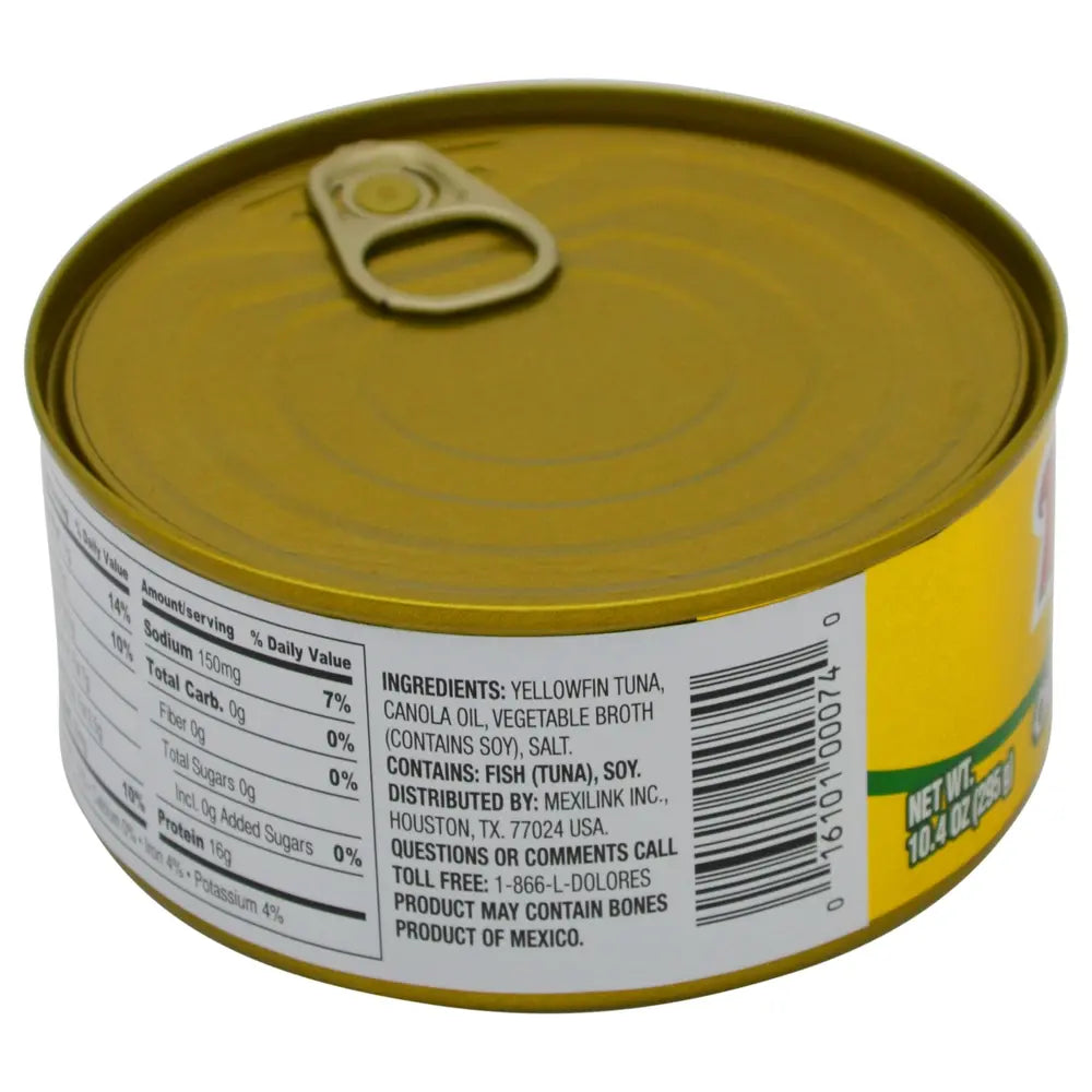 Dolores Yellow Fin Tuna in Oil 10 oz from Mexmax INC.