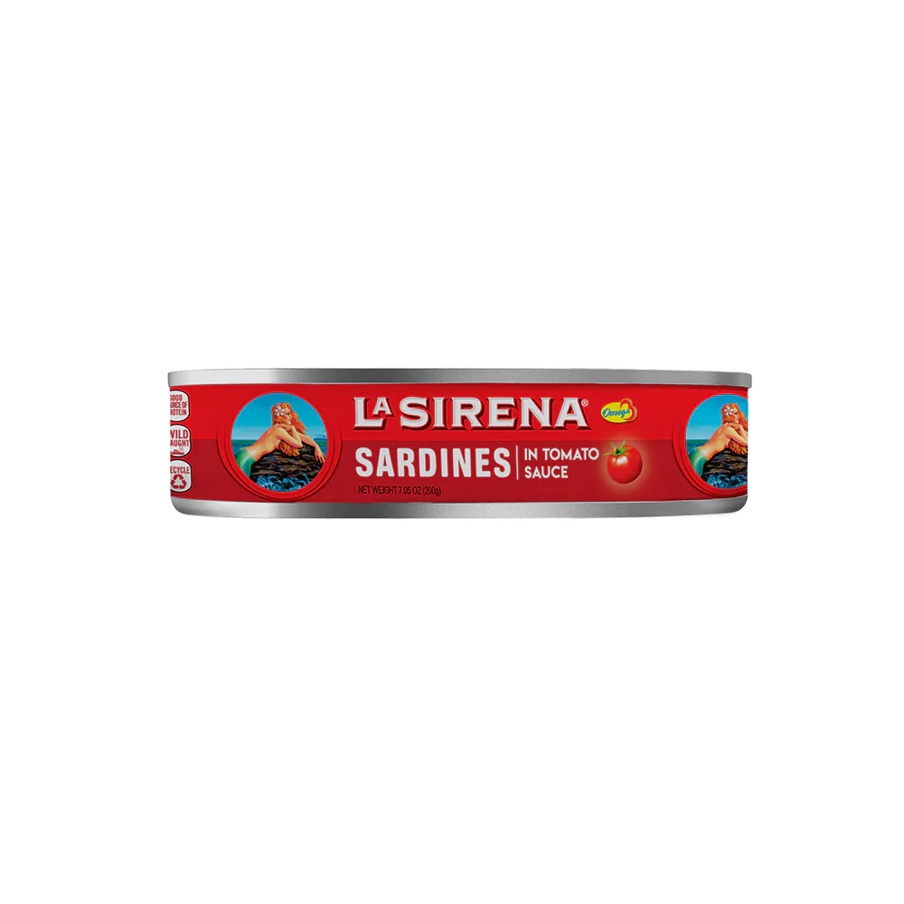 La Sirena Sardines Tomato Sauce Oval 15 oz from Mexmax INC.