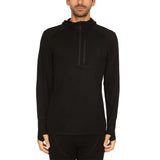 Microweight - Men's Wool 1/4 Zip Sun Hoodie Woolverino from Minus33 Merino Wool Clothing