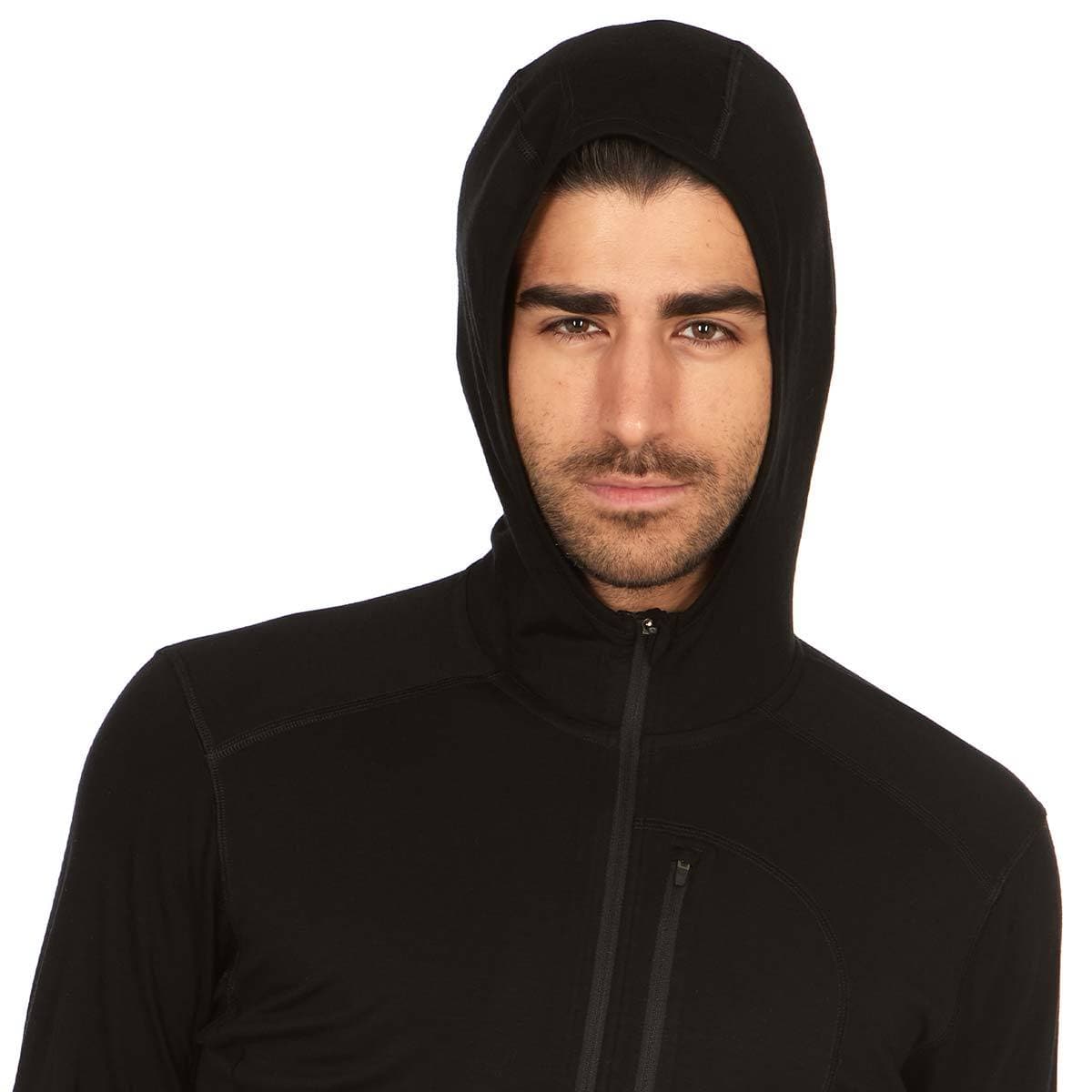Microweight - Men's Wool 1/4 Zip Sun Hoodie Woolverino from Minus33 Merino Wool Clothing