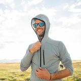 Microweight - Men's Wool 1/4 Zip Sun Hoodie Woolverino from Minus33 Merino Wool Clothing